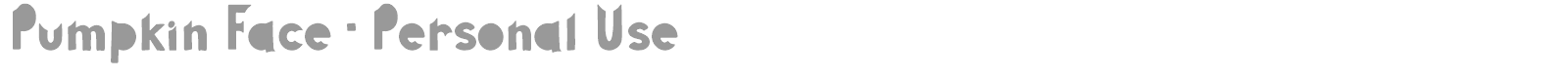 Pumpkin Face font preview